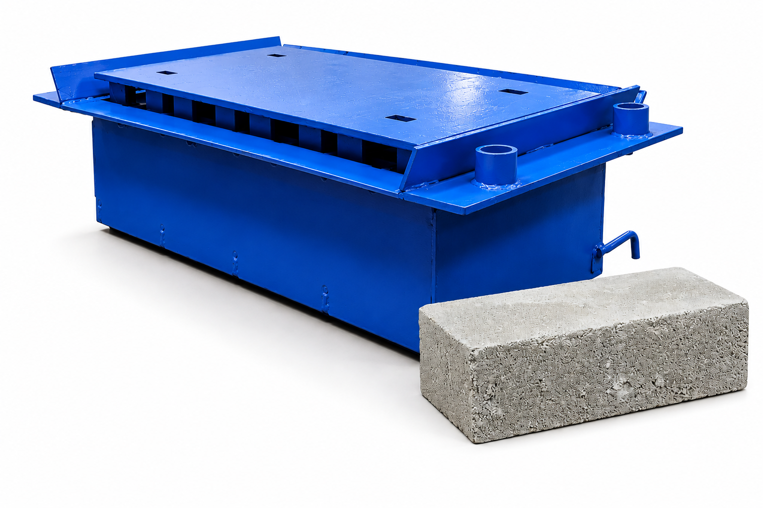 Maxi brick (RDP) mould with maxi brick sample